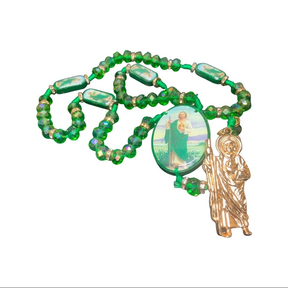 Handcrafted Saint Jude Rosary handmade, Rosario - Picture 6 of 10